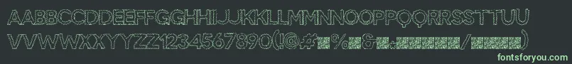 フォントSnakebite – 黒い背景に緑の文字