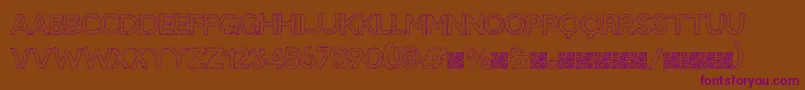 Snakebite Font – Purple Fonts on Brown Background