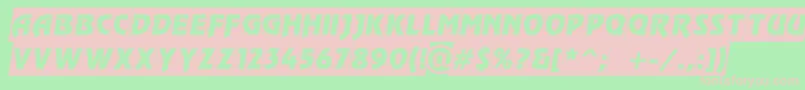 RewindertitulslgoblRegular Font – Pink Fonts on Green Background