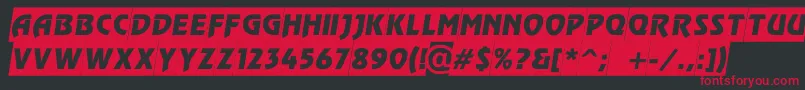 RewindertitulslgoblRegular Font – Red Fonts on Black Background