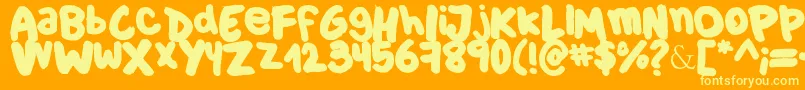 Więcej informacji o czcionce Culia1 Czcionka Culia1 – żółte czcionki na pomarańczowym tle