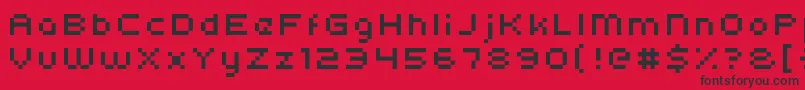 Kroeger0554 Font – Black Fonts on Red Background