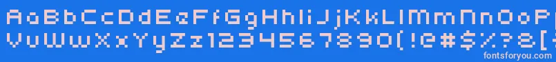 More about Kroeger0554 Font Kroeger0554 Font – Pink Fonts on Blue Background