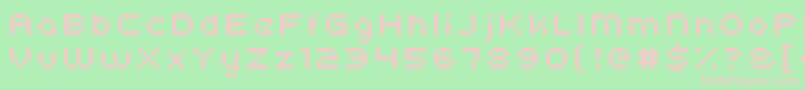 Kroeger0554 Font – Pink Fonts on Green Background