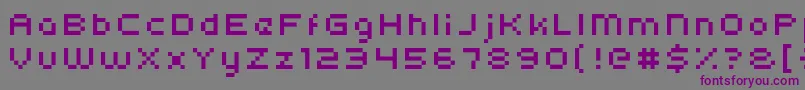 Kroeger0554 Font – Purple Fonts on Gray Background