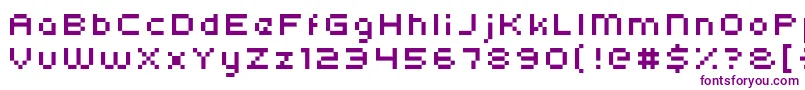 フォントKroeger0554 – 紫色のフォント