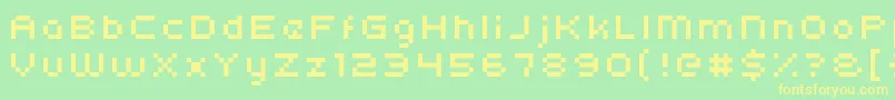 Więcej informacji o czcionce Kroeger0554 Czcionka Kroeger0554 – żółte czcionki na zielonym tle