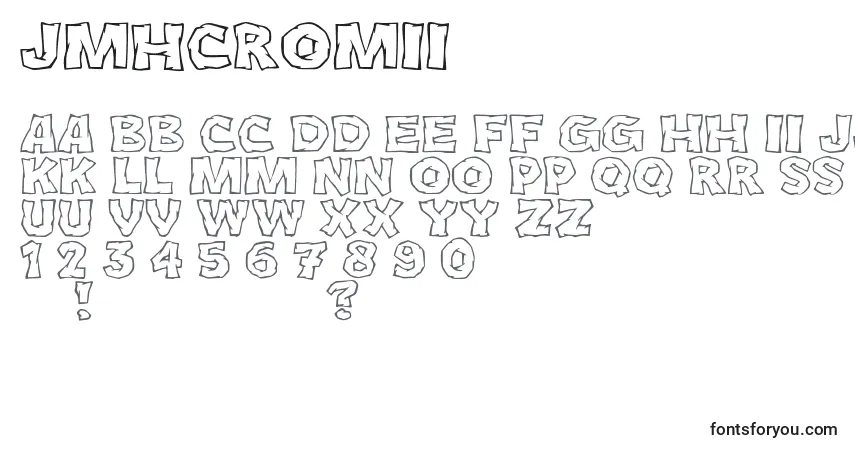 Шрифт JmhCromIi (111838) – алфавит, цифры, специальные символы