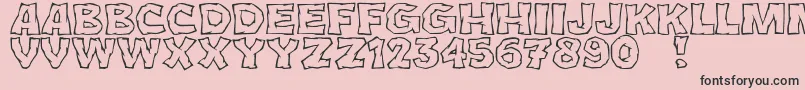 JmhCromIi Font – Black Fonts on Pink Background