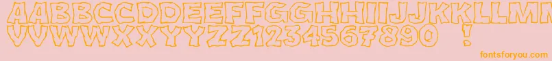 JmhCromIi Font – Orange Fonts on Pink Background