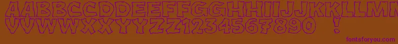 JmhCromIi Font – Purple Fonts on Brown Background