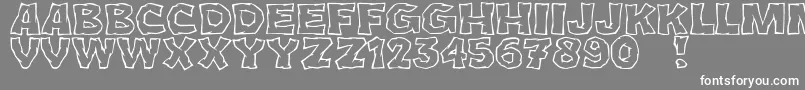 JmhCromIi Font – White Fonts on Gray Background