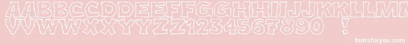 JmhCromIi Font – White Fonts on Pink Background