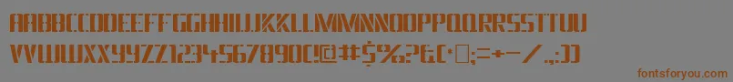 Dsarmy-Schriftart – Braune Schriften auf grauem Hintergrund