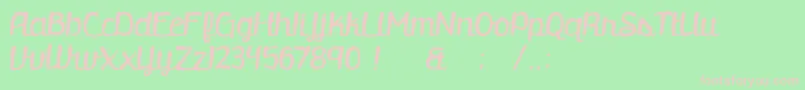 Подробнее о шрифте BmdRetrofitted Шрифт BmdRetrofitted – розовые шрифты на зелёном фоне
