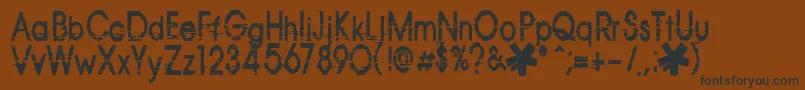 Шрифт Corazon – чёрные шрифты на коричневом фоне