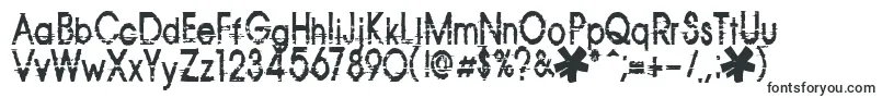 Шрифт Corazon – разрушенные шрифты