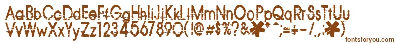 Шрифт Corazon – коричневые шрифты