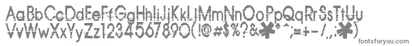 フォントCorazon – 白い背景に灰色の文字