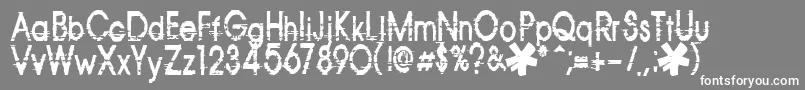 フォントCorazon – 灰色の背景に白い文字
