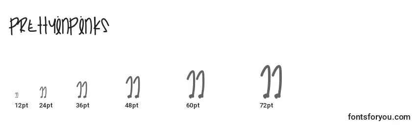 Prettyinpinks Font Sizes