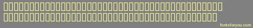 Faxer Font – Yellow Fonts on Gray Background