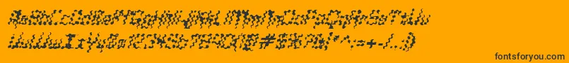 GlaukousPaukous Font – Black Fonts on Orange Background