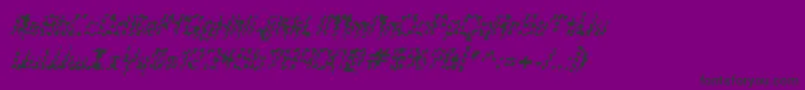 Police GlaukousPaukous – polices noires sur fond violet