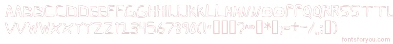 Barbapa Font – Pink Fonts on White Background