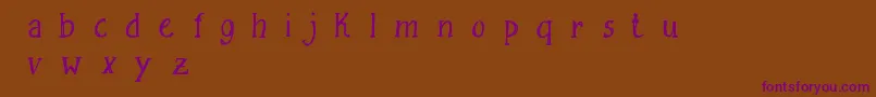 fuente FreesketchingFreeDemo – Fuentes Moradas Sobre Fondo Marrón