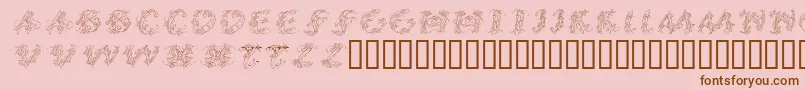 Callpgi Font – Brown Fonts on Pink Background