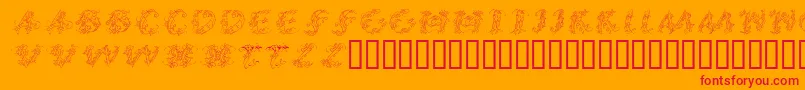 Callpgi Font – Red Fonts on Orange Background