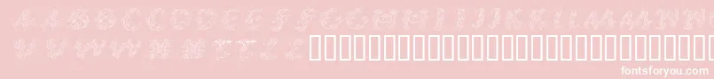 Callpgi Font – White Fonts on Pink Background