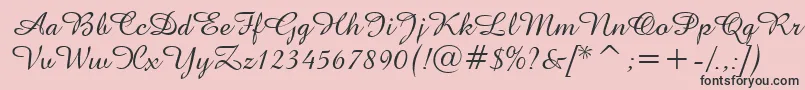 AmazoneBt Font – Black Fonts on Pink Background