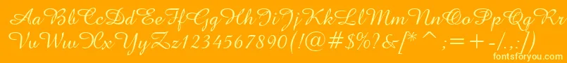 More about AmazoneBt Font AmazoneBt Font – Yellow Fonts on Orange Background