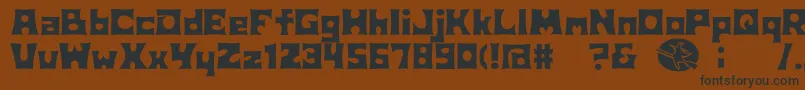 D3Witchism Font – Black Fonts on Brown Background