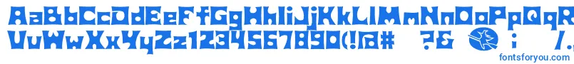 D3Witchism Font – Blue Fonts on White Background