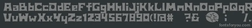 D3Witchism Font – Gray Fonts on Black Background