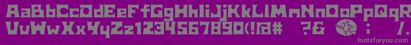 D3Witchism Font – Gray Fonts on Purple Background