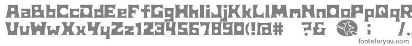 フォントD3Witchism – 白い背景に灰色の文字