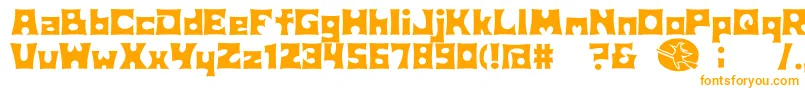 D3Witchism Font – Orange Fonts on White Background