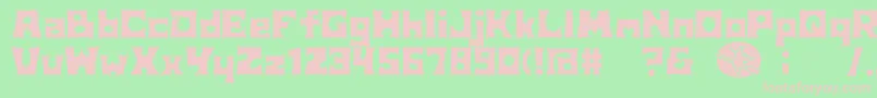 D3Witchism Font – Pink Fonts on Green Background