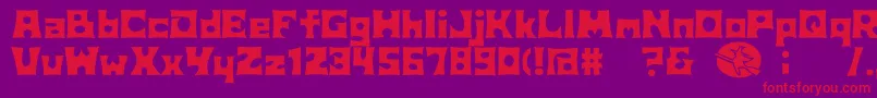 D3Witchism Font – Red Fonts on Purple Background