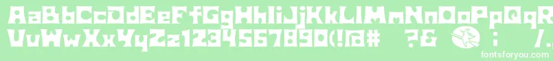 D3Witchism Font – White Fonts on Green Background