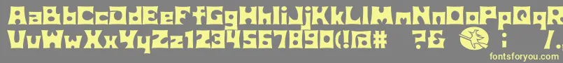 D3Witchism Font – Yellow Fonts on Gray Background