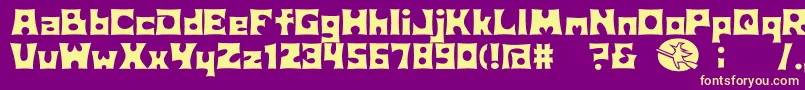 D3Witchism Font – Yellow Fonts on Purple Background