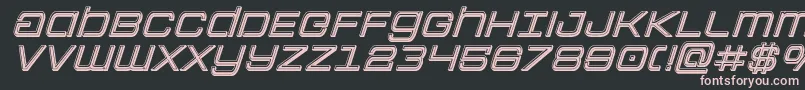 Colonymarinesbevelital Font – Pink Fonts on Black Background