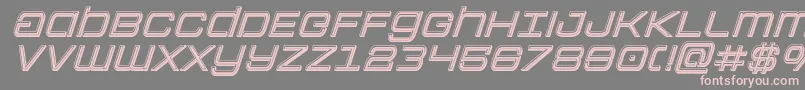 Colonymarinesbevelital Font – Pink Fonts on Gray Background