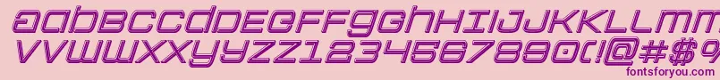 Шрифт Colonymarinesbevelital – фиолетовые шрифты на розовом фоне