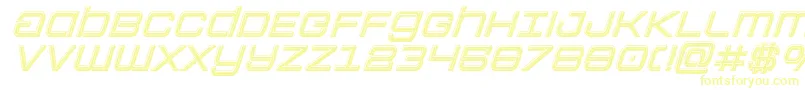 Colonymarinesbevelital-fontti – keltaiset fontit valkoisella taustalla